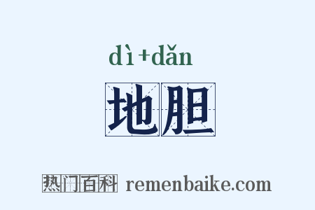 地胆是什么意思的图片